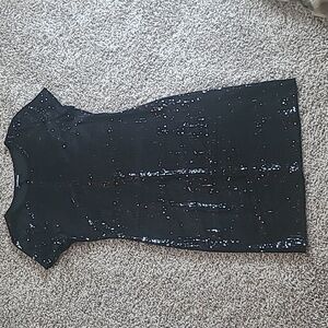 Bebe Black Sequin Mini Dress